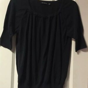 The Limited ~ Women’s ~ Sweater ~ Large ~ Black ~ Short Sleeve ~ Pullover